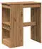 vidaXL Bartisch mit Regal Artisan-Eiche 90x47,5x103,5cm Holzwerkstoff