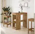 vidaXL Bartisch mit Regal Artisan-Eiche 90x47,5x103,5cm Holzwerkstoff