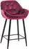 CLP Gibson Barhocker Samt, gepolstert, lila, 76cm Sitzhöhe (322010)