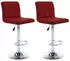 vidaXL Barhocker 2er-Set Weinrot Kunstleder (323639)
