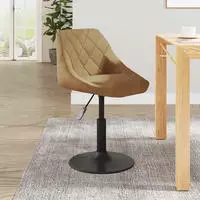 vidaXL Barhocker Braun Samt