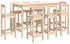 vidaXL Bar-Set 9-tlg. Massivholz Kiefer (3124722)