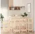 vidaXL Bar-Set 9-tlg. Massivholz Kiefer (3124722)