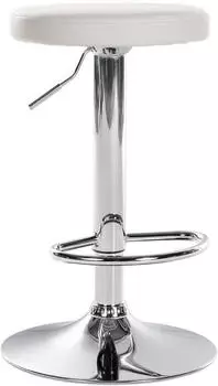 CLP Ponte Barhocker Kunstleder h&ouml;henverstellbar, wei&szlig;/Chrom (322057)