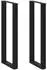 vidaXL Tischbeine U-Form 2 Stk. Stahl Schwarz 50x110-111cm (4013244)