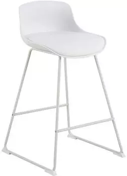Actona Tina Barhocker 2er-Set PU-Kunstleder Weiß (11-0000088773)