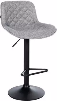CLP Kasson Barhocker Stoff, h&ouml;henverstellbar, grau (325778)