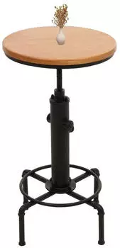 MCW Bartisch MCW-N23 h&ouml;henverstellbar drehbar Massivholz &Oslash;50cm (93539)