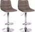 CLP Barhocker Jerry 2er Set Stoff, höhenverstellbar, 360° drehbar (Jerry)