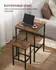 Vasagle Bartisch-Set 3-teilig, 60x60x90cm, Holz/Metall, Vintagebraun-Schwarz