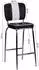 Finebuy American Diner Barhocker Kunstleder Schwarz/Weiß, Sitzhöhe 76cm (SuVa2790_1)