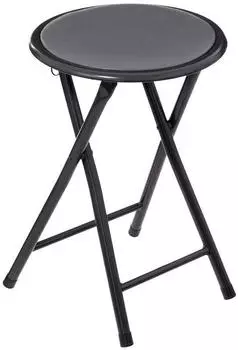 Generique Klapphocker PVC & Metall, Grau, 45cm (FIVE24-140292E)