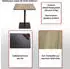 Mendler HWC-H10 Bistrotisch Industrial Ulme Massivholz/Metall 70x70cm hellbraun (103062)