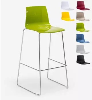 Grand Soleil Imola Barhocker 74cm Polycarbonat, Grün Anis