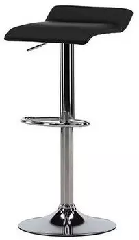 Livetastic Jonna Barhocker-Set 2er, Schwarz Kunstleder, Metallgestell (002615042301)