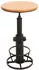 Mendler HWC-N20 Bartisch Bistrotisch höhenverstellbar Massivholz Ø61cm natur (106033)