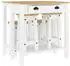 vidaXL 5-tlg. Bar-Set Weiß Massivholz Kiefer (3217077)