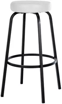 CLP Kamari Barhocker Kunstleder Metallgestell, wei&szlig; (324862)