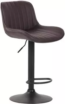 CLP Lentini Barhocker Kunstleder, höhenverstellbar, 360° drehbar, braun/schwarz (318230)