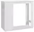 Homestyle4u Bartisch 120x105x50cm, weiß/Eiche, mit Regal (2530)