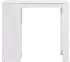 Homestyle4u Bartisch 120x105x50cm, weiß/Eiche, mit Regal (2530)