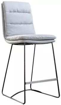 Kawola Vince Thekenhocker Stoff hellgrau 45x105x58cm (KA113013)