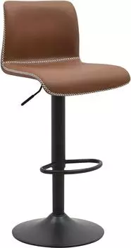 CLP Henchy Barhocker Kunstleder, h&ouml;henverstellbar, drehbar, braun