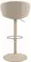 ebuy24 Ella Barhocker Bouclé beige, Drehfunktion, 2er-Set (11-0000109561)
