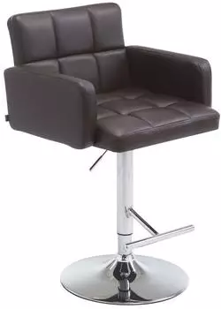 CLP Los Angeles Barhocker Kunstleder braun, h&ouml;henverstellbar (1010503)