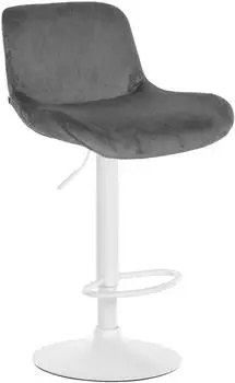 CLP Barhocker Solon h&ouml;henverstellbar, drehbar, Samt, dunkelgrau (326122)