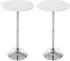 CLP Stehtisch rund 60cm, weiß matt, 2er-Set