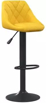 vidaXL Barhocker Samt, senfgelb