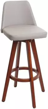 MCW Barhocker MCW-C43 Kunstleder drehbar, Taupe (MCW-C43)