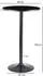 Wohnling Ceylon Bartisch rund Ø60cm, 100cm hoch, Metall/Holz, schwarz (WL6.192)