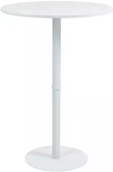 CLP Hereford Stehtisch rund, Holzwerkstoff/Metall, wei&szlig;, 75cm (324943)