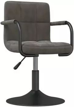 vidaXL Barhocker dunkelgrau Samt (334607)