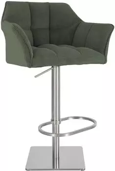 CLP Barhocker Damaso Cord Gr&uuml;n, Edelstahl (326330)