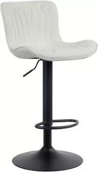 CLP Barhocker Linus h&ouml;henverstellbar, drehbar, Stoff, creme