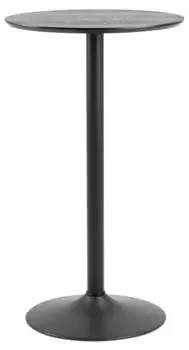 Actona Ibiza Bartisch rund, Esche schwarz furniert, Ø 60cm H: 105cm
