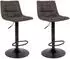 House Nordic Middelfart Barhocker 2er-Set, höhenverstellbar (43x43x88cm)