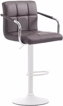 CLP Barhocker Lucy V2 h&ouml;henverstellbar, braun/wei&szlig; (315657)