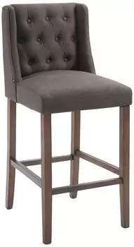 CLP Cassandra Barhocker Stoff, antik-dunkel dunkelgrau (102583156)
