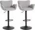 MCW Barhocker M67 drehbar, Textil, hellgrau/schwarz (MCW-M67)