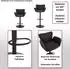 MCW Barhocker M67 drehbar, Textil, hellgrau/schwarz (MCW-M67)