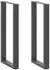 vidaXL Tischbeine U-Form, Stahl, anthrazit, 50x(100-101)cm, 2 Stk. (4013234)