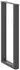 vidaXL Tischbeine U-Form, Stahl, anthrazit, 50x(100-101)cm, 2 Stk. (4013234)