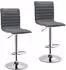 HTI-Living Barhocker Jax 2er Set, höhenverstellbar, gepolstert, grau