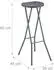 Relaxdays Barhocker Klapphocker Rattan-Optik, grau, Kunststoff/Stahl, 80x34x45cm (10045729)