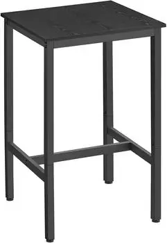 Vasagle Bartisch, quadratisch, Stahlrahmen, 60x60x92cm, schwarz