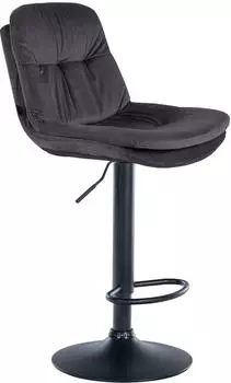 CLP Barhocker Laurel Samtbezug, drehbar, h&ouml;henverstellbar, schwarz